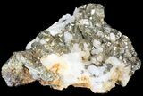 Pyrite On Calcite - El Hammam Mine, Morocco #80739-2